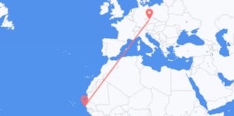 Flyg från Senegal till Tjeckien