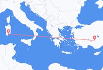 Fly fra Konya til Cagliari