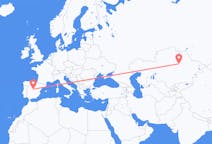 Flyreiser fra Karaganda, til Madrid