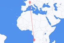 Flyrejser fra Lubango, Angola til Chambery, Frankrig