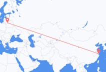 Flyg från Shanghai, Kina till Vilnius, Litauen