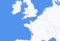 Flights from Bordeaux, France to Liverpool, England