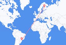 Flyreiser fra Curitiba, Brasil til Kajana, Finland