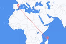 Flyrejser fra Antsiranana, Madagaskar til Valencia, Spanien