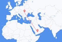 Flyreiser fra Sharurah, Saudi-Arabia til Cluj-Napoca, Romania