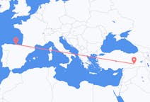 Рейсы из Сантандера, Испания в Диярбакыр, Турция