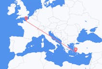 Flights from Kos, Greece to Deauville, France