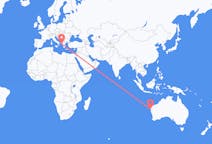 Flyrejser fra Carnarvon, Australien til Korfu, Grækenland