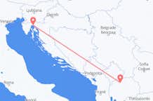 Flyg från Rijeka till Skopje