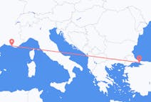 Flights from Istanbul in Turkey to Marseille in France