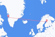 Flüge von Aasiaat, Grönland nach Oulu, Finnland