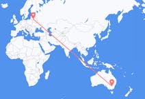オーストラリア、 ナランデラから、オーストラリア、ビリニュス行き行きのフライト