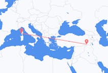 出发地 法国阿雅克肖目的地 土耳其舍爾納克的航班