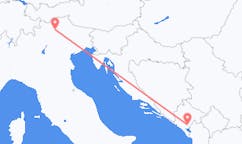 Voli from Bolzano, Italia to Podgorica, Montenegro