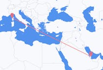 Voli da Doha, Qatar a Calvi, Alta Corsica, Francia