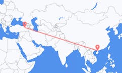 Flyreiser fra Zhanjiang, til Erzurum