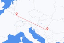 セルビアのベオグラードから、ドイツのザールブリュッケンまでのフライト