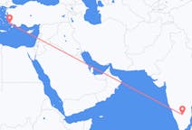 出发地 印度出发地 班加羅爾目的地 希腊科斯岛的航班