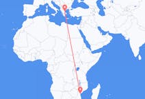 Flyreiser fra Beira, Mosambik til Volos, Hellas