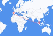 Flyrejser fra Jambi, Indonesien til Málaga, Spanien