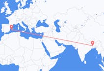 Flyreiser fra Rajshahi, Bangladesh til Ibiza, Spania