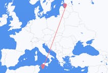 Flyreiser fra Riga, Latvia til Lampedusa, Italia