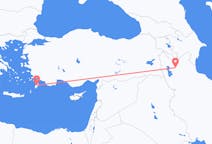 Flyrejser fra Tabriz til Rhodes