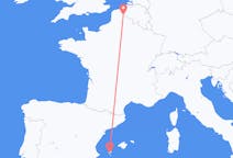 Flyrejser fra Ibiza, Spanien til Lille, Frankrig