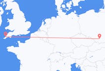 Flights from Newquay, England to Kraków, Poland