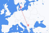 Flyg från Skopje, Nordmakedonien till Malmö, Sverige