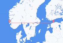 Flights from Tallinn in Estonia to Haugesund in Norway