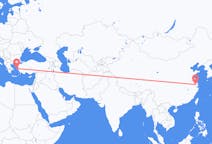 Flyg från Wuxi, Kina till Chios, Kina