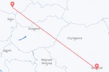 Vluchten van Boekarest, Roemenië naar Brno, Tsjechië