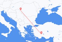 Vluchten van Isparta naar Timișoara