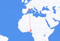 Flyreiser fra Port Harcourt, Nigeria til Mahon, Spania
