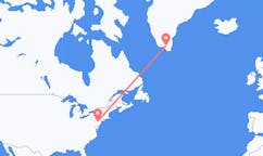 Flyrejser fra Allentown til Narsarsuaq