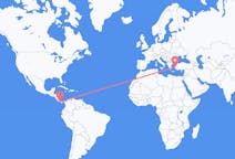 Flyreiser fra David, Chiriquí, Panama til Izmir, Tyrkia