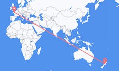 出发地 新西兰出发地 帕拉帕拉乌穆目的地 法国雷恩的航班