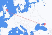 Fly fra Krasnodar til Durham, England