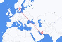 Loty z Dubaj, Zjednoczone Emiraty Arabskie z Växjö, Szwecja