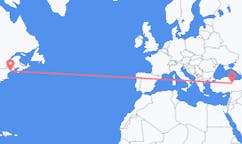 Flyreiser fra Rockland, USA til Sivas, Tyrkia