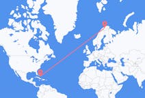 Flyreiser fra George Town, Bahamas til Alta, Norge