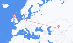 Vluchten van Qızılorda, Kazachstan naar Glasgow, Schotland