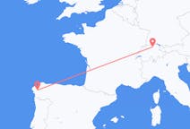 Flyreiser fra Zürich, Sveits til Santiago de Compostela, Spania