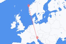 Flyrejser fra Florø, Norge til Venedig, Italien