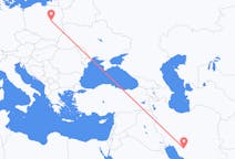 Flyg från Shiraz, Iran till Warszawa, Polen