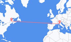 Flyreiser fra Presque Isle, USA til Pisa, Italia
