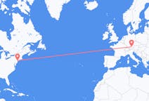 Flights from the city of New York to the city of Munich