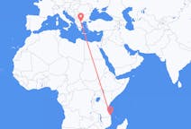 Flyreiser fra Mtwara, Tanzania til Thessaloniki, Hellas
