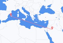 Flyreiser fra Al Jawf-regionen, Saudi-Arabia til Palma de Mallorca, Spania